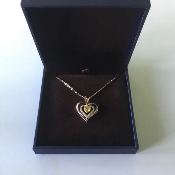 💖See New Listing💖 Redbee November Birthstone Heart Necklace New - Picture 7 of 16